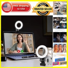 Adjustable Brightness Video Conference Lighting Kit with 3 Color Temperatures