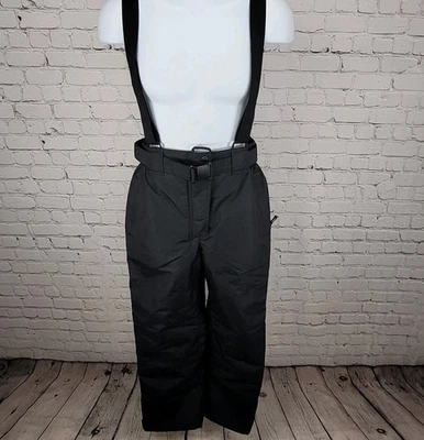 Quechua Decathlon schwarz isoliert Gürtel Schnee Trägerhose Jugend Größe 180 cm (27 x 31) - Bild 1 von 4