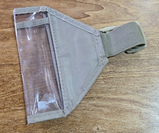 Heavy Duty Waterproof Armband ID Badge Holder / Season Lift Ticket Arm Khaki