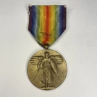 WWI WW1 USA Military 1917-1918 Victory Medal Original Ribbon Great War #1.