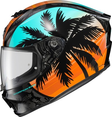 Scorpion Exo EXO-R330 Tubbs Helmets (XX-Large, Blue/Orange)