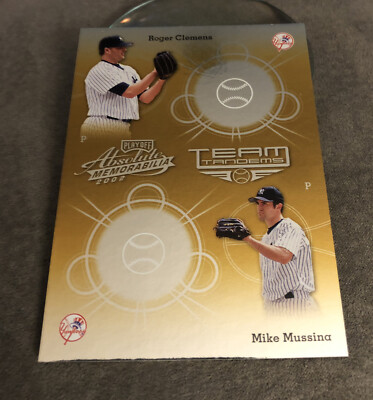 Cb27 Roger Clemens Tt 19 Mike Mussina 2002 playoff absolute team tandems￼