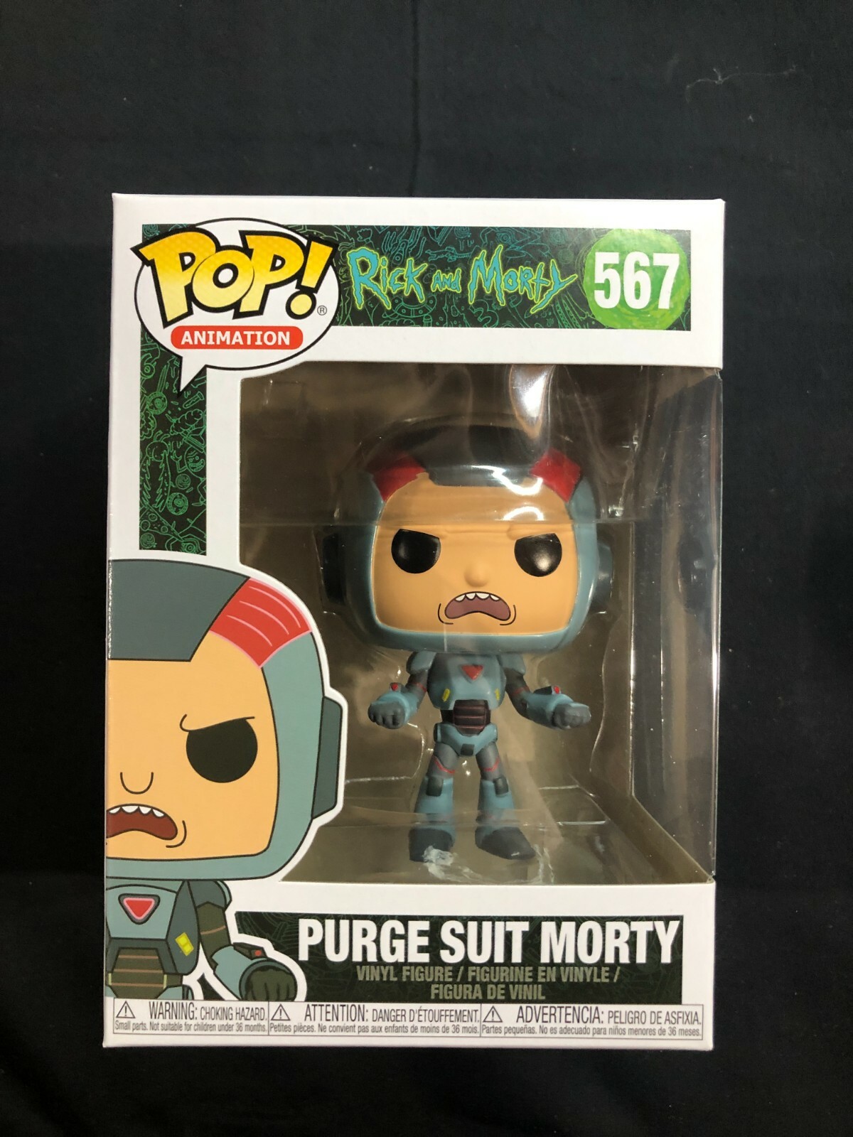 Funko Pop - Rick &Amp; Morty - Purge Suit Morty #567 - Crease On Top Of Box