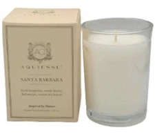 Aquiesse SANTA BARBARA Luxury Scented Candle - 6.5 Oz - 40 Hrs - New In Box