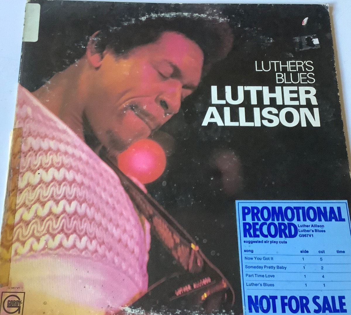 Vintage Vinyl Record Luther Allison, 1974, G967V1, Promo LP Vintage Vinyl Record Luther Allison, 1974, G967V1, Promo LP