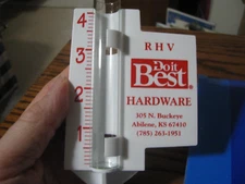 RHV Hardware Do It Best Abilene Kansas Rain Gauge by Morco   # GRN SH