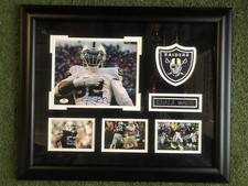 Khalil Mack Signed Custom Framed Oakland Raiders Photo w/ Raiders Patch LOA