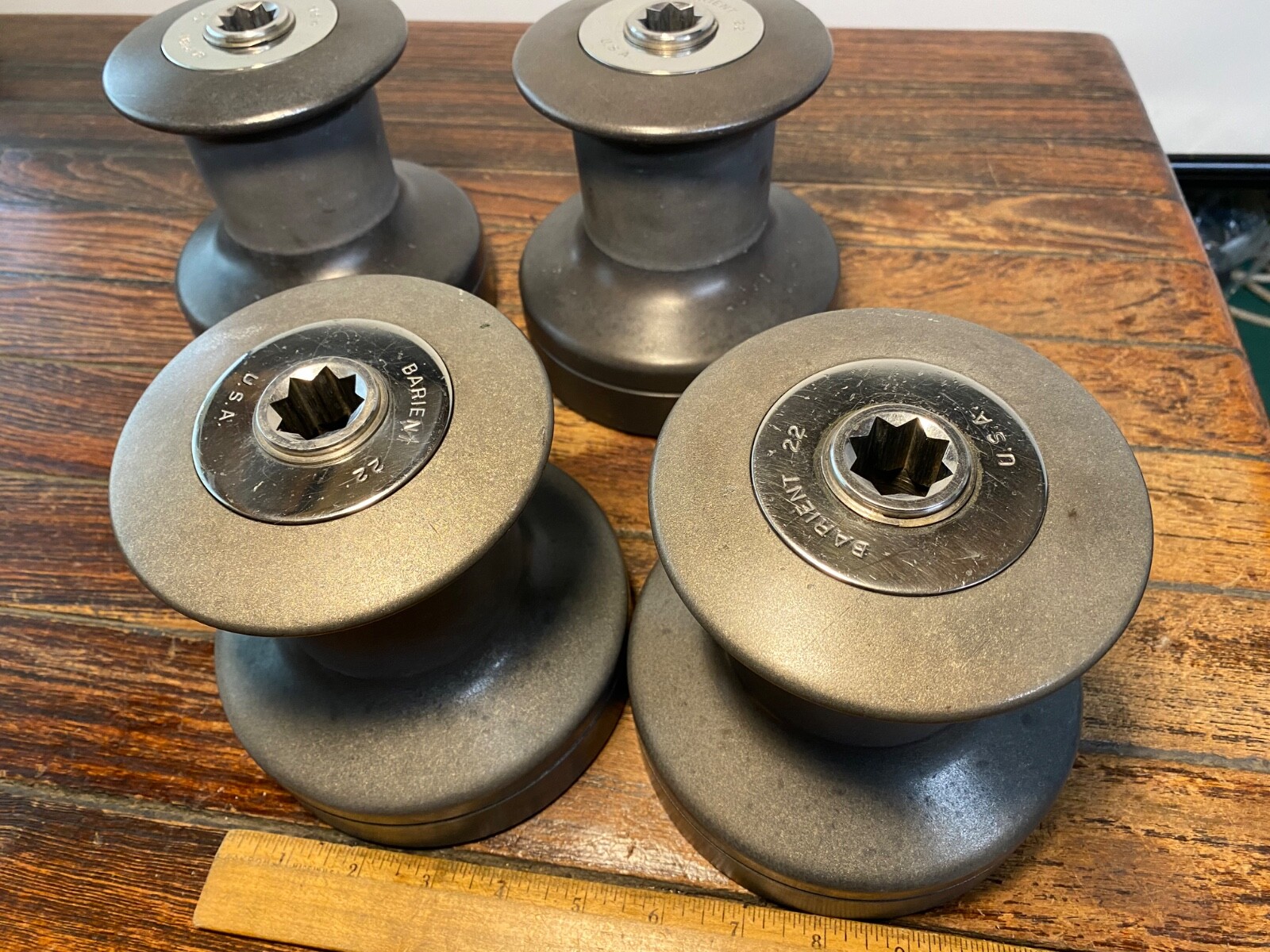 Nice Clean Pair of Barient 22, Two Speed Winches, 35:1 Power Ratio