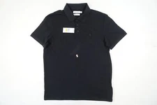 CALVIN KLEIN CK BLACK MEDIUM SMOOTH COTTON POLO SHIRT MENS DEFECT