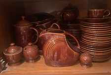 Vintage Fiesta Sheffield Amberstone 119 Pieces Marmalade 2 Lg Salad Bowls 8 Mugs