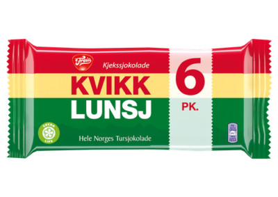 6 x Freia Kvikk Lunsj Norwegian Milk Chocolate, 282g