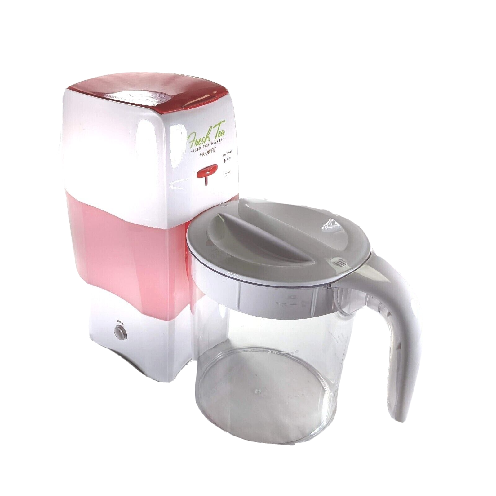 Mr. Coffee TM75RS Iced Tea MakerWhite/Red Brewer with New Carafe