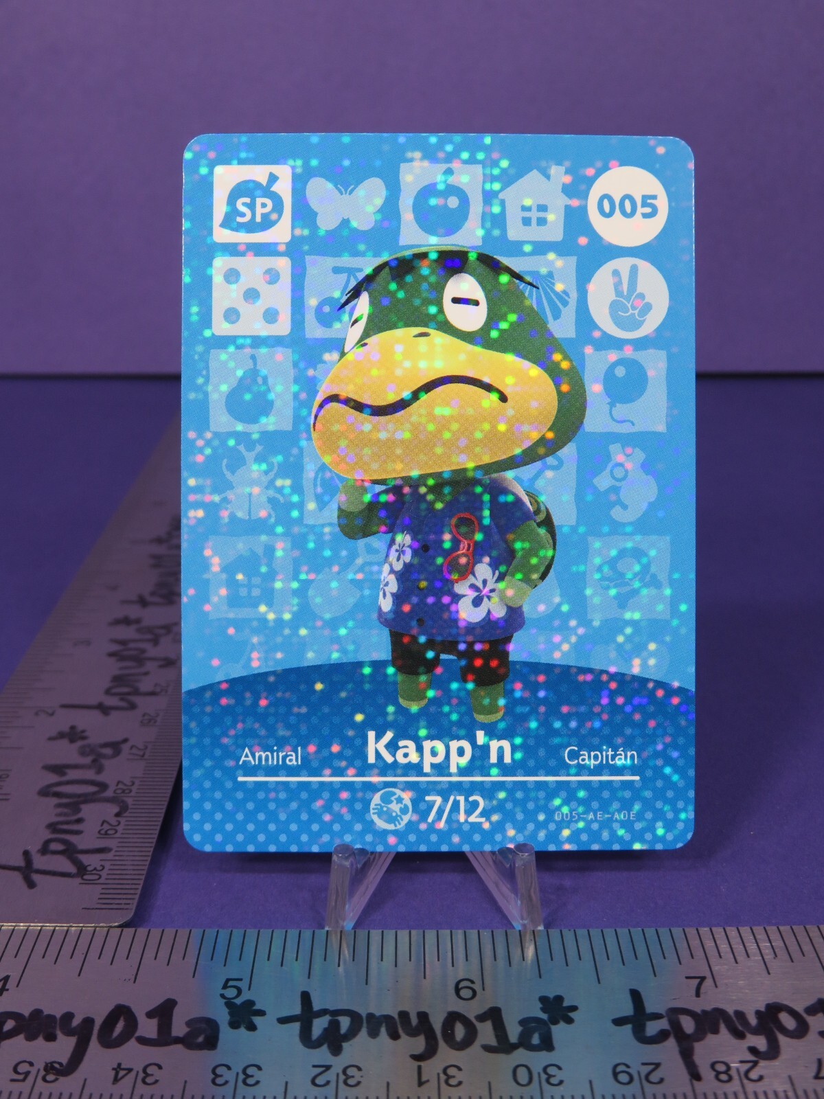 Kappn 005 Authentic US Pack Fresh Animal Crossing Series 1 Amiibo Card eSE