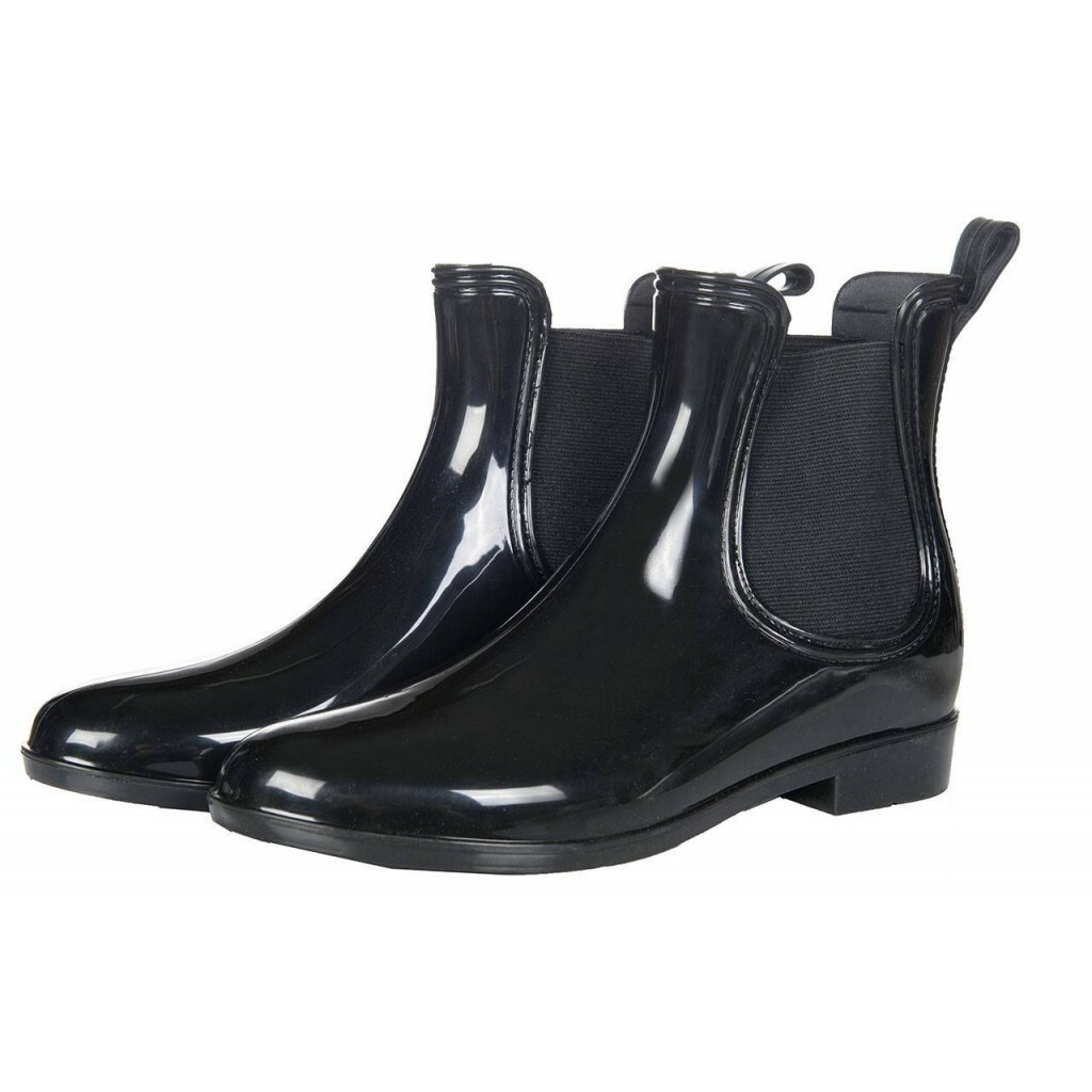 HKM 10212 Jodhpurstiefel PVC -bremerhaven- LACK M Elastik schwarz 