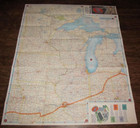 GULF OIL Gas service station Northeastern North Central States Tourgide road map — photo 3