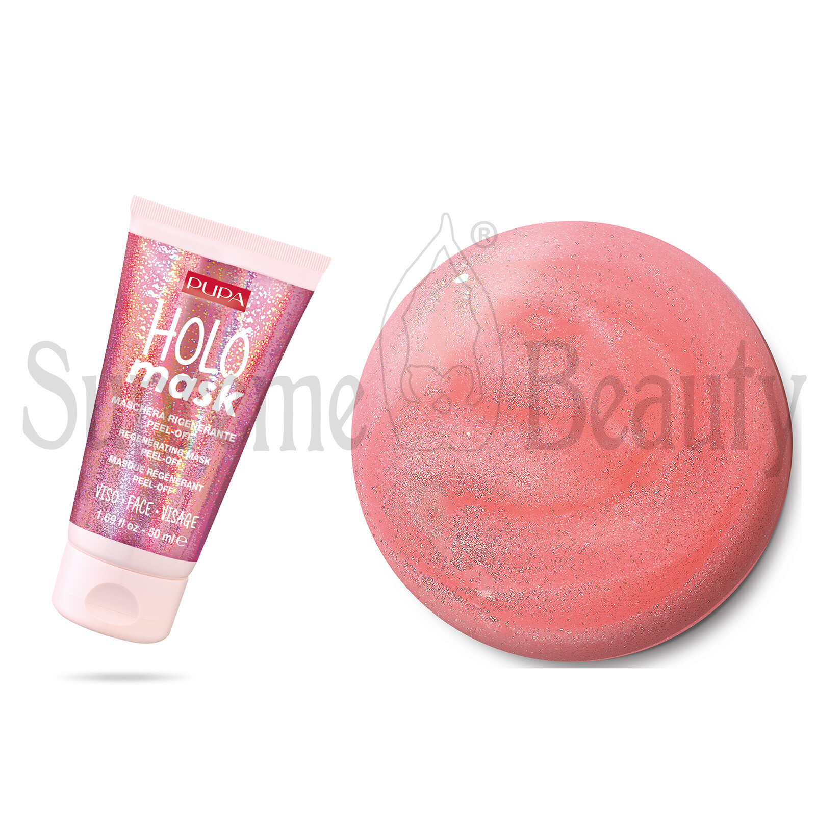 PUPA HOLO MASK MASCHERA OLOGRAFICA RIGENERANTE PEEL OFF PELLE IMPOVERITA 50 ML