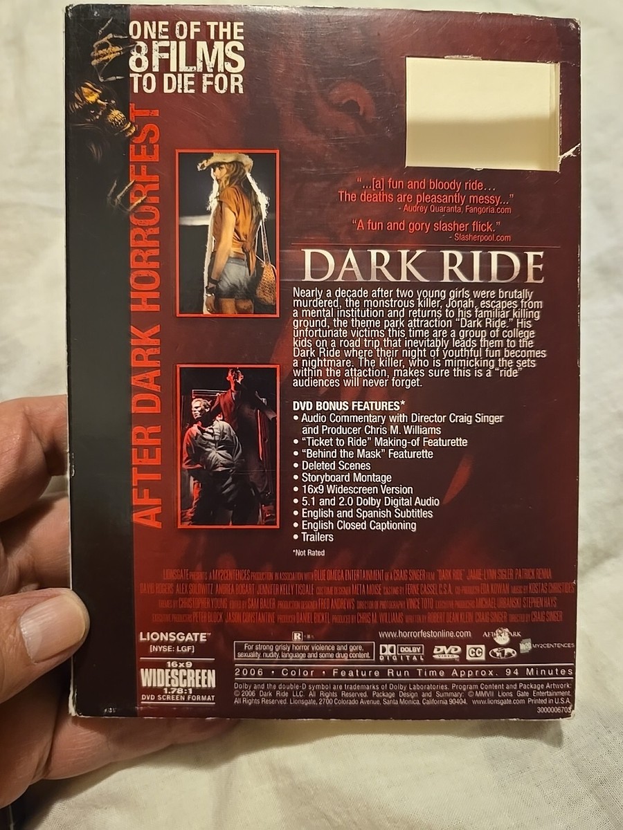 Dark Ride DVD Movie (Used) After Dark Horrorfest 31398183877| eBay