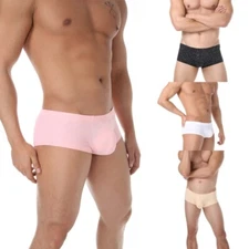 Men s Glitter Sequins Raves Shorts Panties Low Rise Lingerie Night Briefs