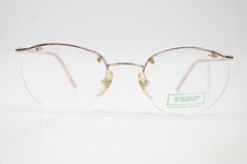 Vintage Glasses BENETTON UCB 169 Gold Multicolored Half-Rim Glasses Frame