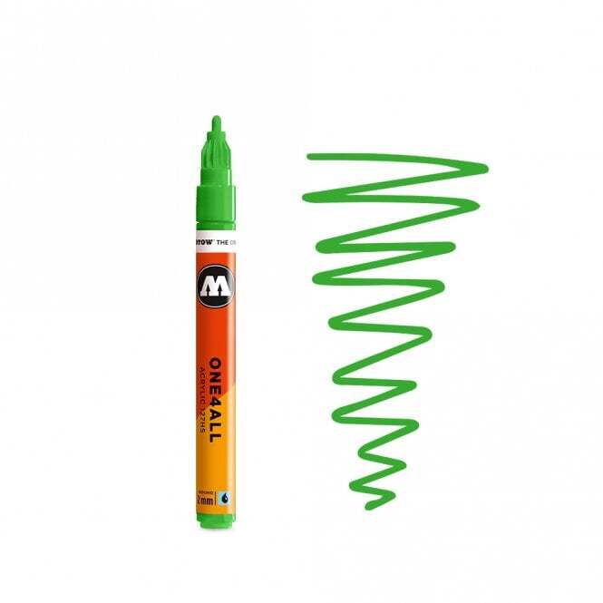 MOLOTOW ONE4ALL Acrylic Paint Pump-Marker Pen 127HS - 74 Colour Options 2mm Nib