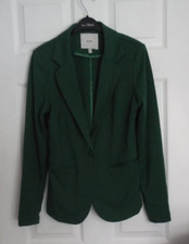 Ichi Jacket Emerald Green Size Medium Unlined Long Sleeves