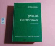 TORRENTE SCHLESINGER MANUALE DI DIRITTO PRIVATO GIUFFRE' SEDICESIMA ED. 1999