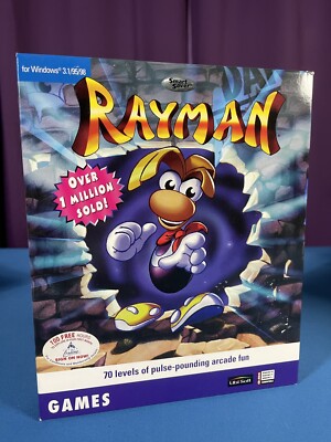 RAYMAN Windows 初代レイマン A&P PCゲーム CD-ROM Rayman (Windows PC CD-ROM, 1995) Ubi Soft Disc Only - VGC | eBay