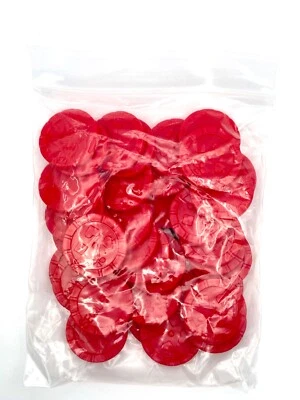 JAX Sequence Chips - Complete Set of 35 Red Game Replacement Tokens NEW!