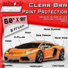 Clear Paint Protection Bra Film Car Vinyl Wrap Invisible Scratch 60" x 108" Inch