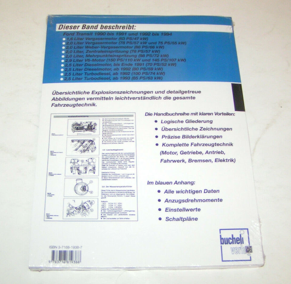 Manuale Riparazione Ford Transit '86 - Da Anno di Cost. 1990 / '92 1992 - Immagine 2 di 2
