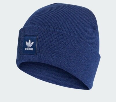 Adidas Originals Navy Unisex Erwachsene Adicolour Cuff Beanie Mütze UVP 24£