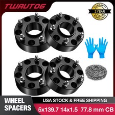 4x 2 Inch 5x5.5 Wheel Spacers Hubcentric M14x1.5 Fits Ram 1500 Classic 2012-2023