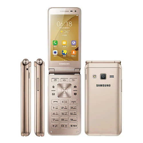 Samsung Galaxy Folder 2 SM-G1650 16GB 4G LTE Flip Android Dual SIM CellPhone A+ - Afbeelding 11 van 18