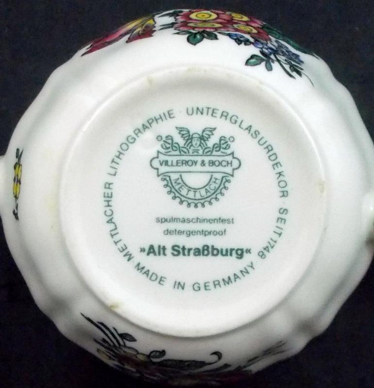 Villeroy and Boch Alt Strassburg Set of 6 Ounce Creamer Villeroy and Boch Alt Strassburg Set of 6 Ounce Creamer