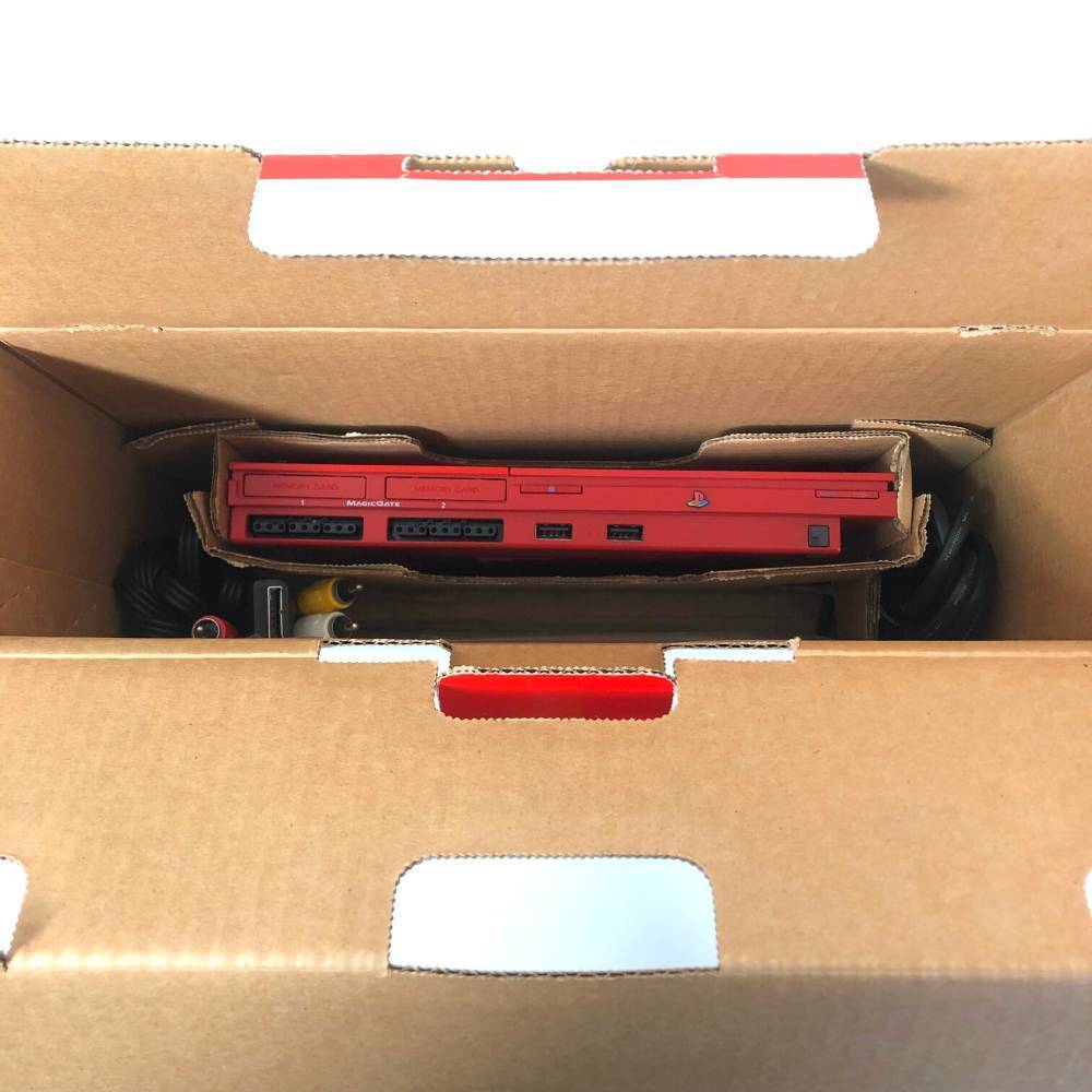 Sony PlayStation 2 PS2 Cinnabar Red Console System SCPH Sony PlayStation 2 PS2 Cinnabar Red Console System SCPH