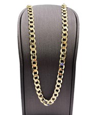 18ct 18k Yellow Gold Italian Curb Link Chain Necklace 30.34 Grams 56.5cm. New