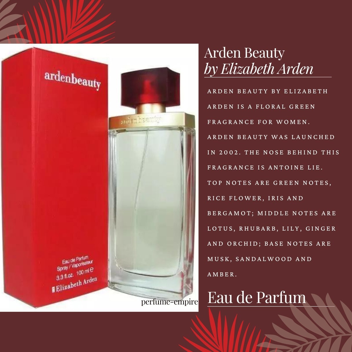 ARDEN BEAUTY by Elizabeth Arden oz EDP for Women New In