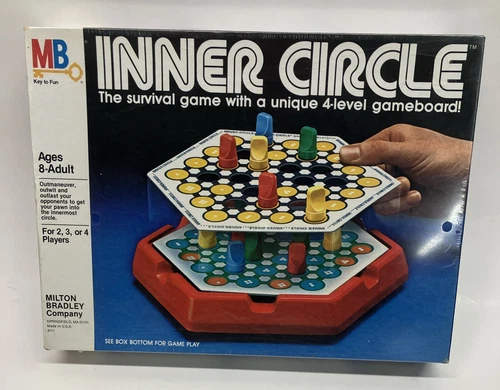 Vintage Inner Circle Survival Board Game 4 Level 1981 Milton Bradley MB Sealed