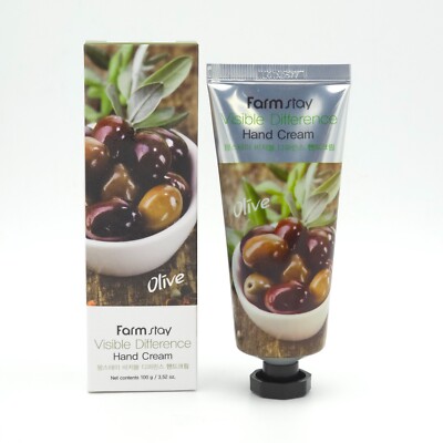 (Olive) - Farmstay Visible Difference Hand Cream 100g 100ml (Olive)