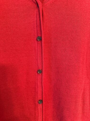 Croft & Barrow Women's V-Neck Button Up Cardigan Brick Pottery color Size XL - Picture 2 of 5