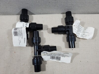 Lot of 3 Raindrip Stretch 'N Lock Tee - Max Pressure 100 PSI