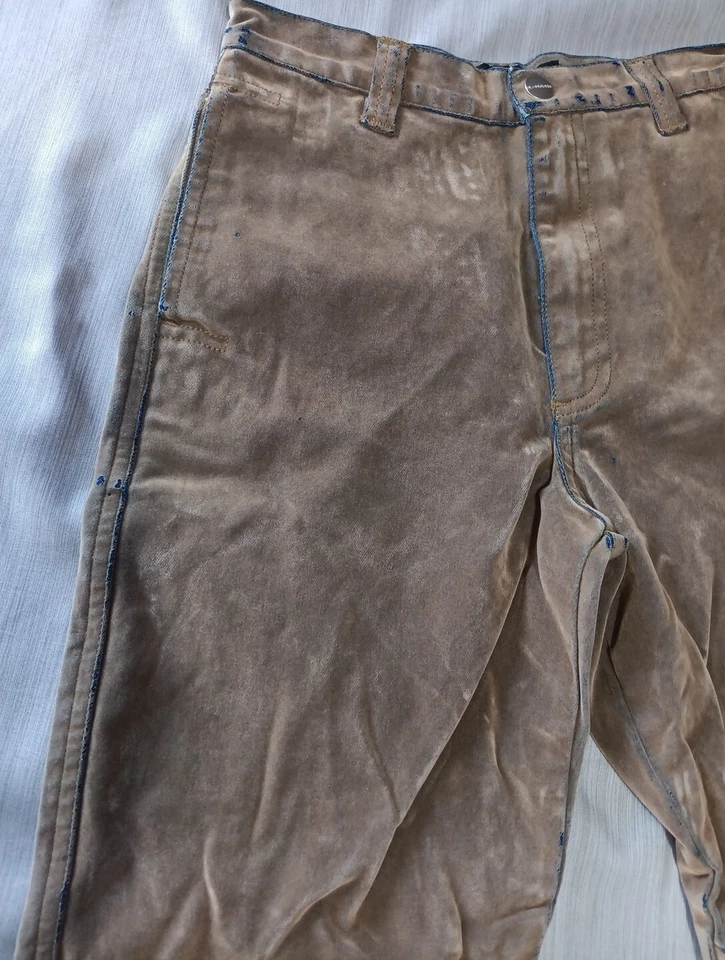 Pantalones de mezclilla Sean John recubiertos de terciopelo pierna ancha para niños talla XL 7x Foto 3 de 4