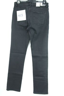 JEANS Coletta HIS women's jeans straight fit black size 26/32 New tags