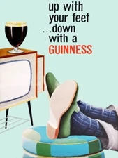 Guinness Beer - Down with a GUINNESS! NEW METAL SIGN: 9x12" Ships Free