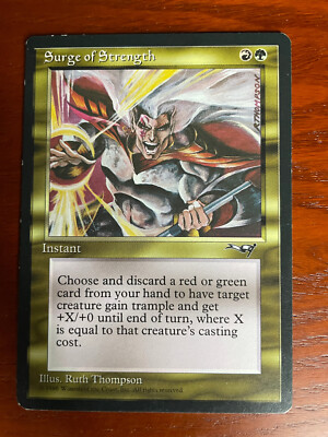 used mtg cards MTG Surge of Strength CARD SINGLE USED EXCELLENT CONDITION SEE PHOTOS