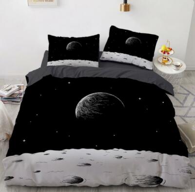 3D Planet Hole ZHUA1459 Bed Pillowcases Quilt Duvet Cover Set Queen King Zoe