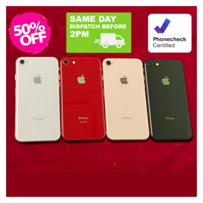 Unlocked Apple iPhone 8 64GB/128GB for Verizon/T-Mobile - Red, Gold, Gray