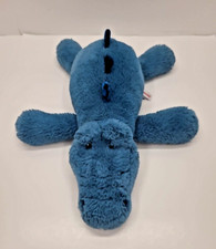 Aurora Blue Alligator Plush Stuffed Animal Super Soft Velvet Spikes