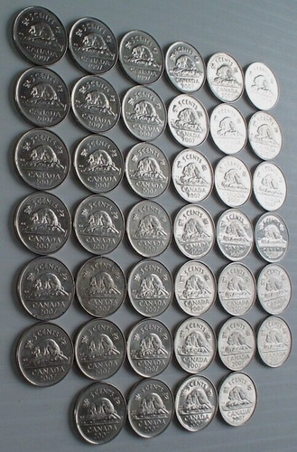 LOT 40 CANADIAN 5 CENTS OF 2016 **** 40 PIÈCES DE 5 CENTS CANADA DE 2016 - Picture 2 of 6
