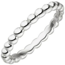 Ring Kugel Kügelchen aus 925 Silber rhodinie...